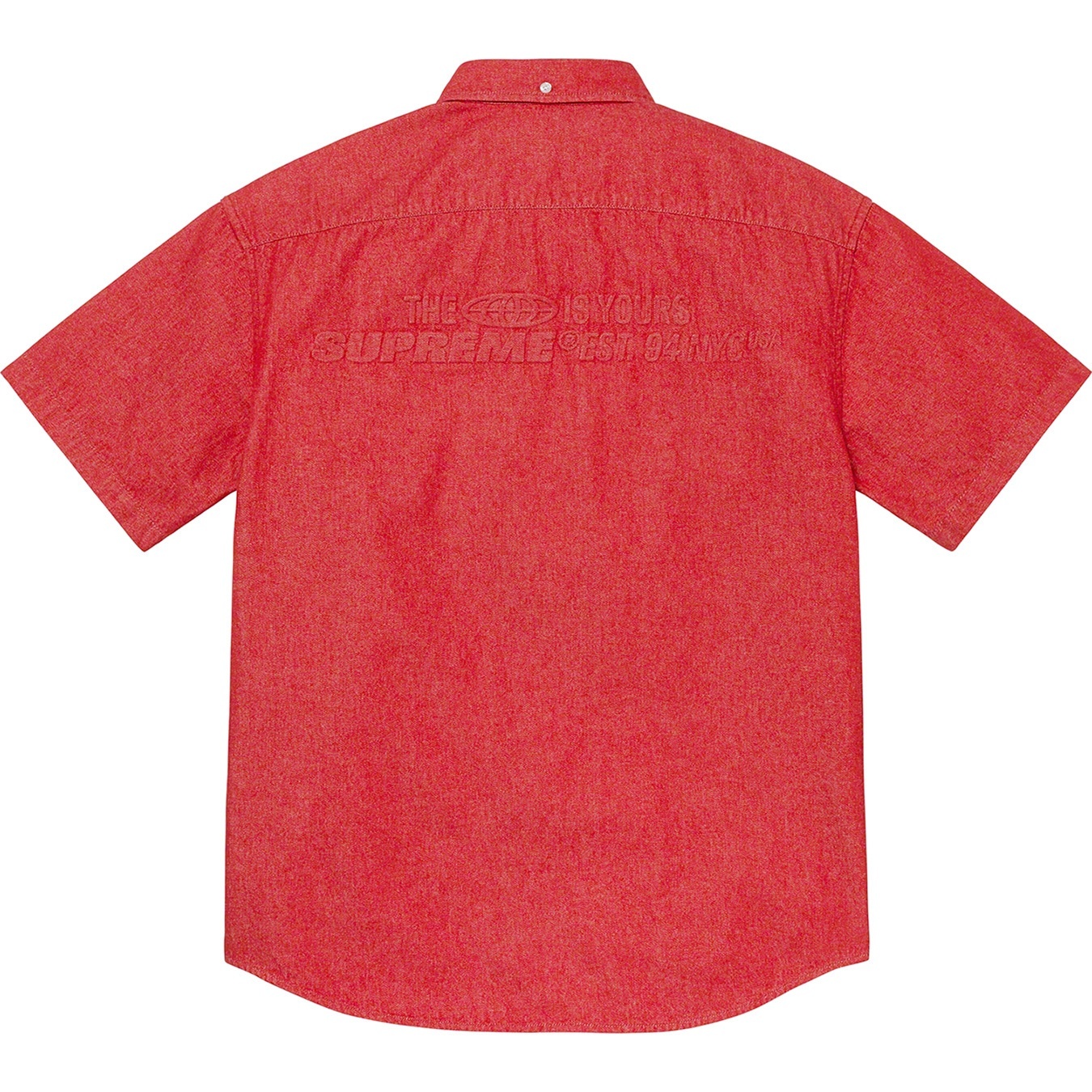 Embossed Denim S/S Shirt view 9